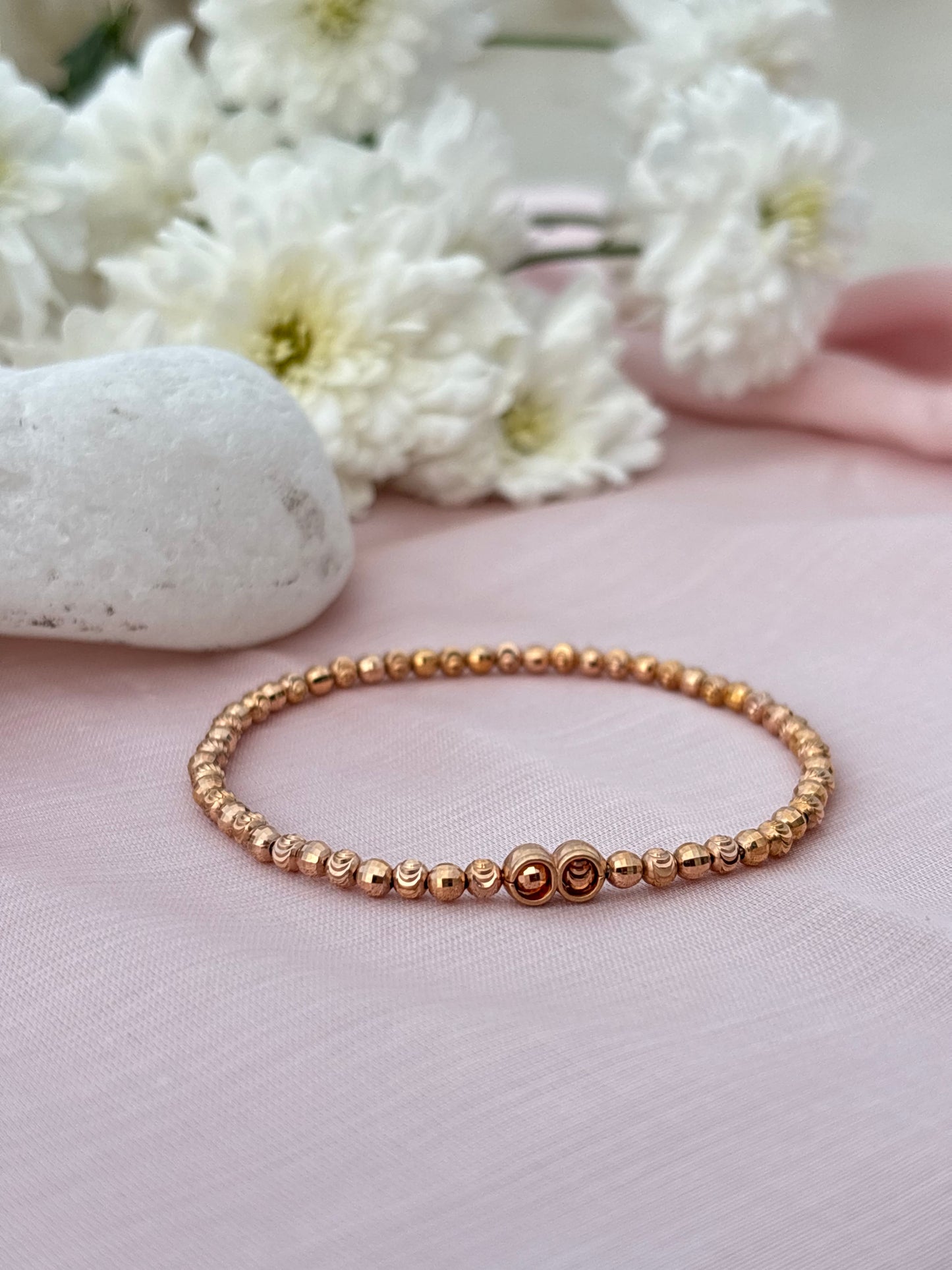 Golden Aura Bead Bracelet