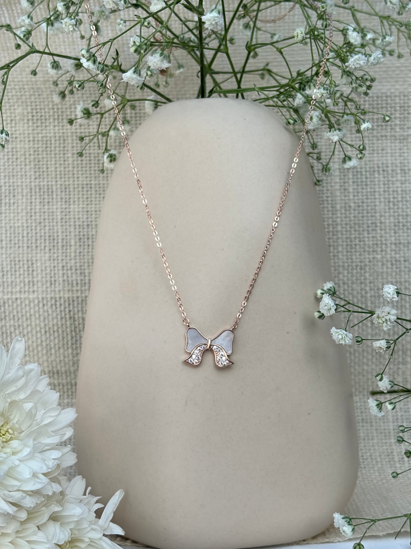 Whisper Bow Necklace