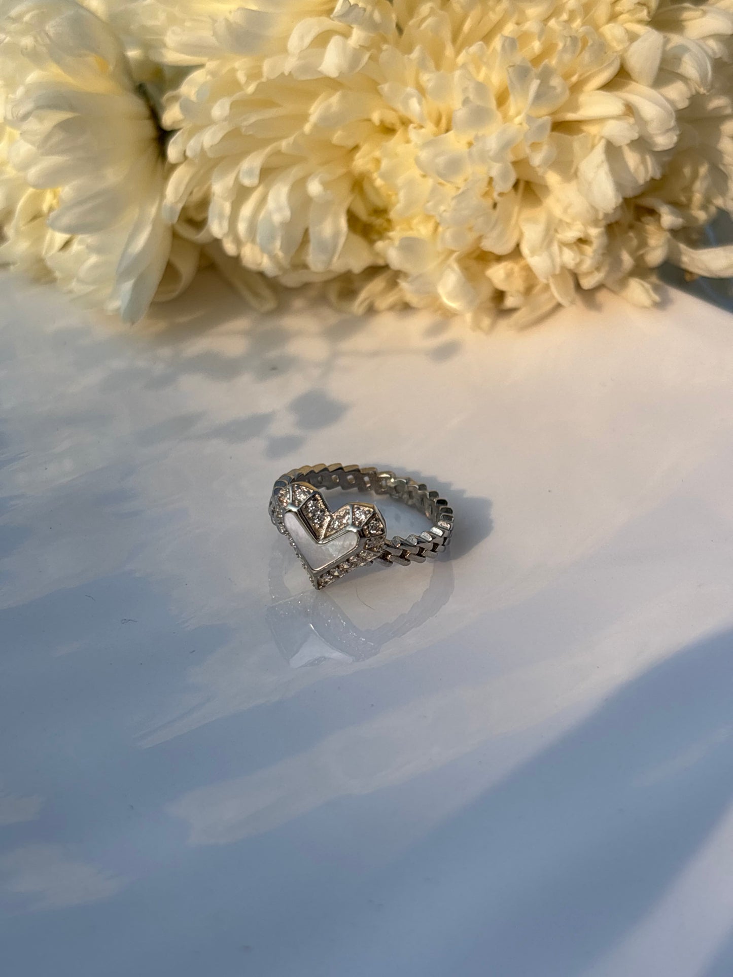 Sparkling Heart Ring