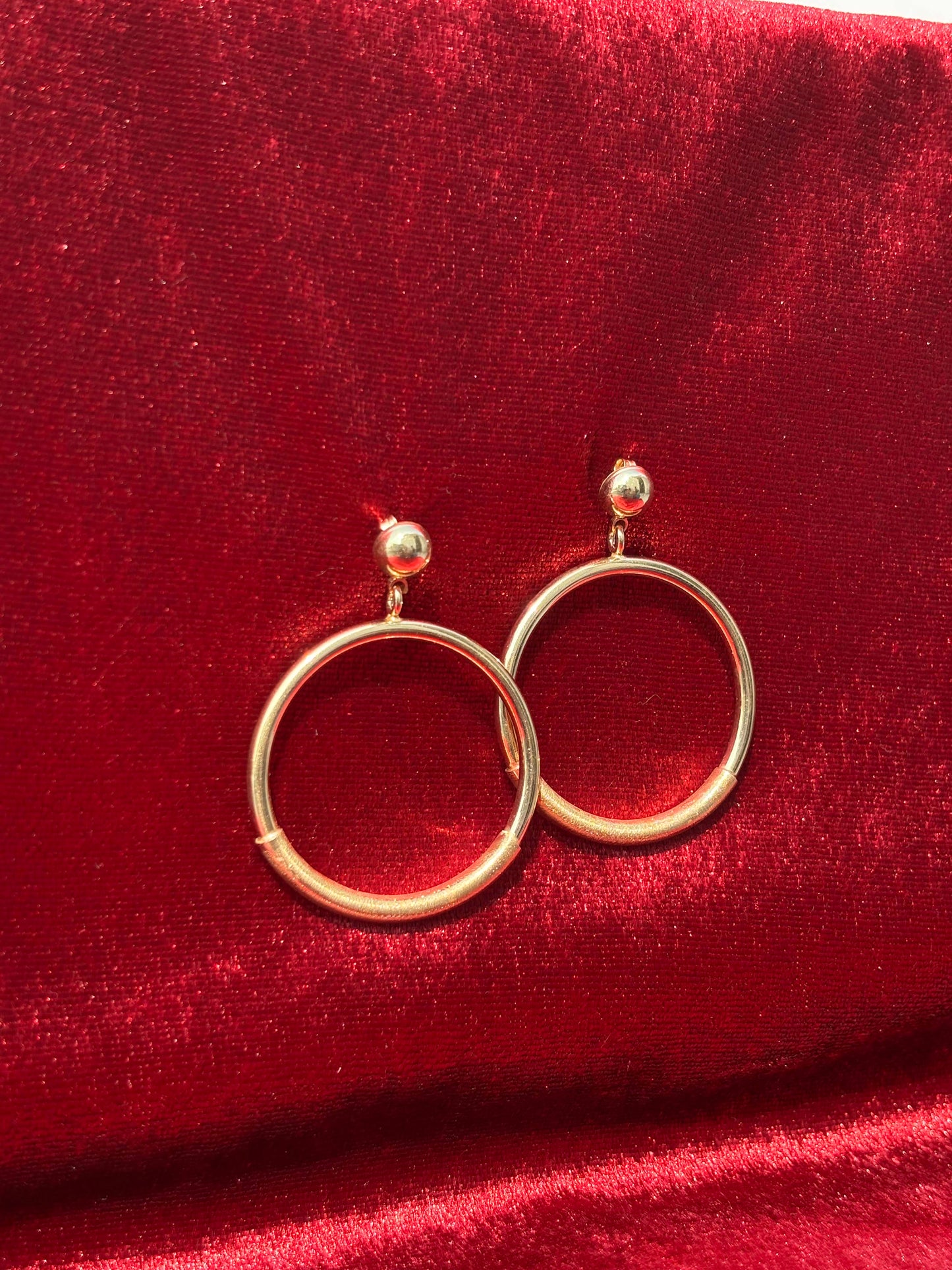 Modern Gold Hoops