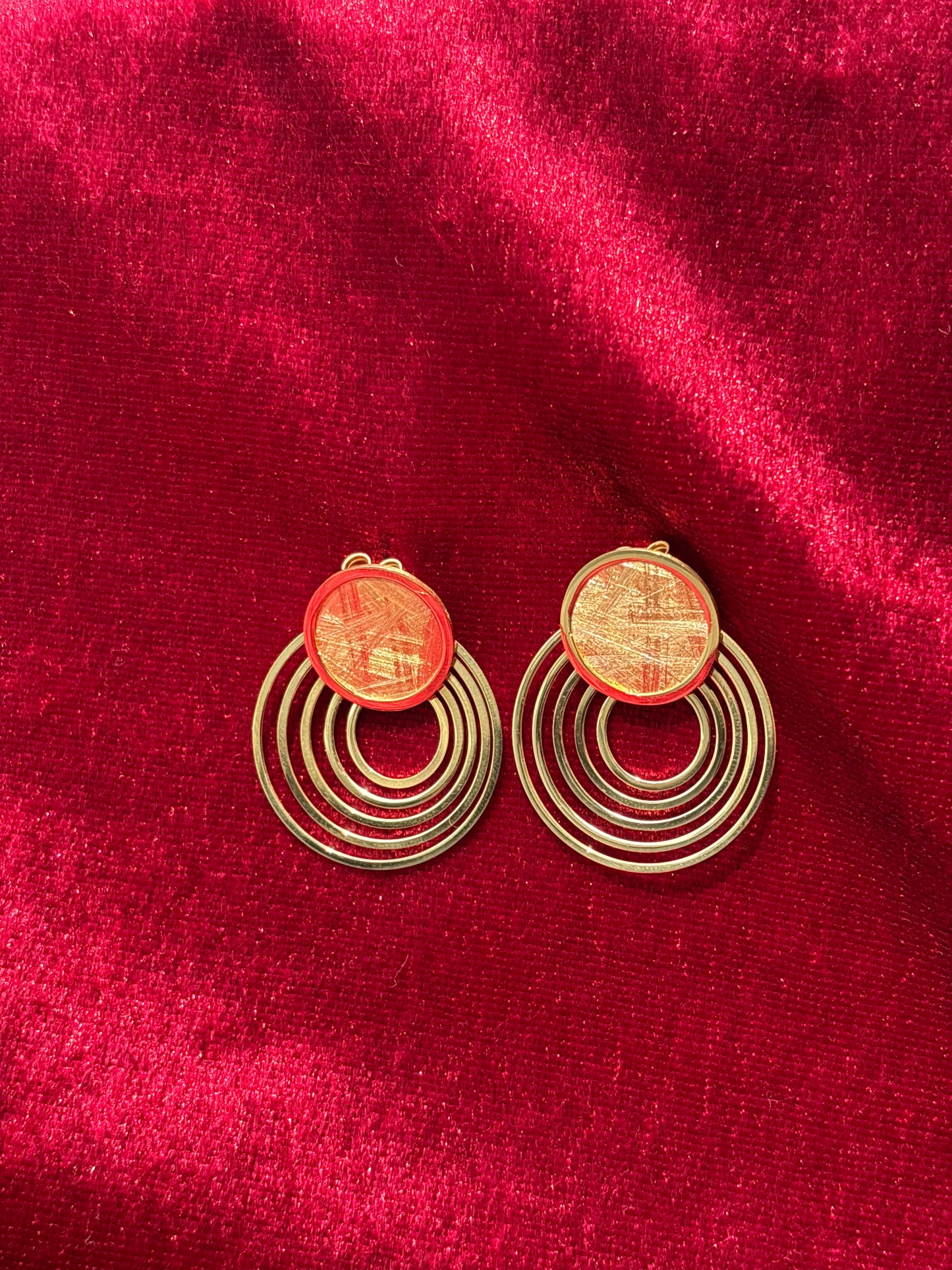 Radiant Red Hoops
