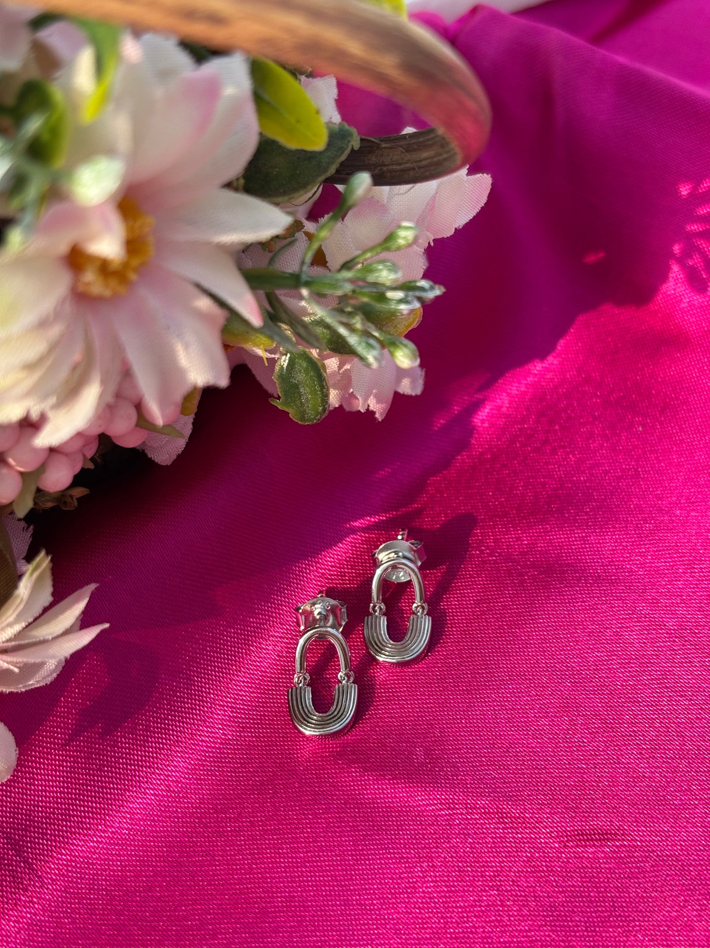 U-Shaped Drop Earrings