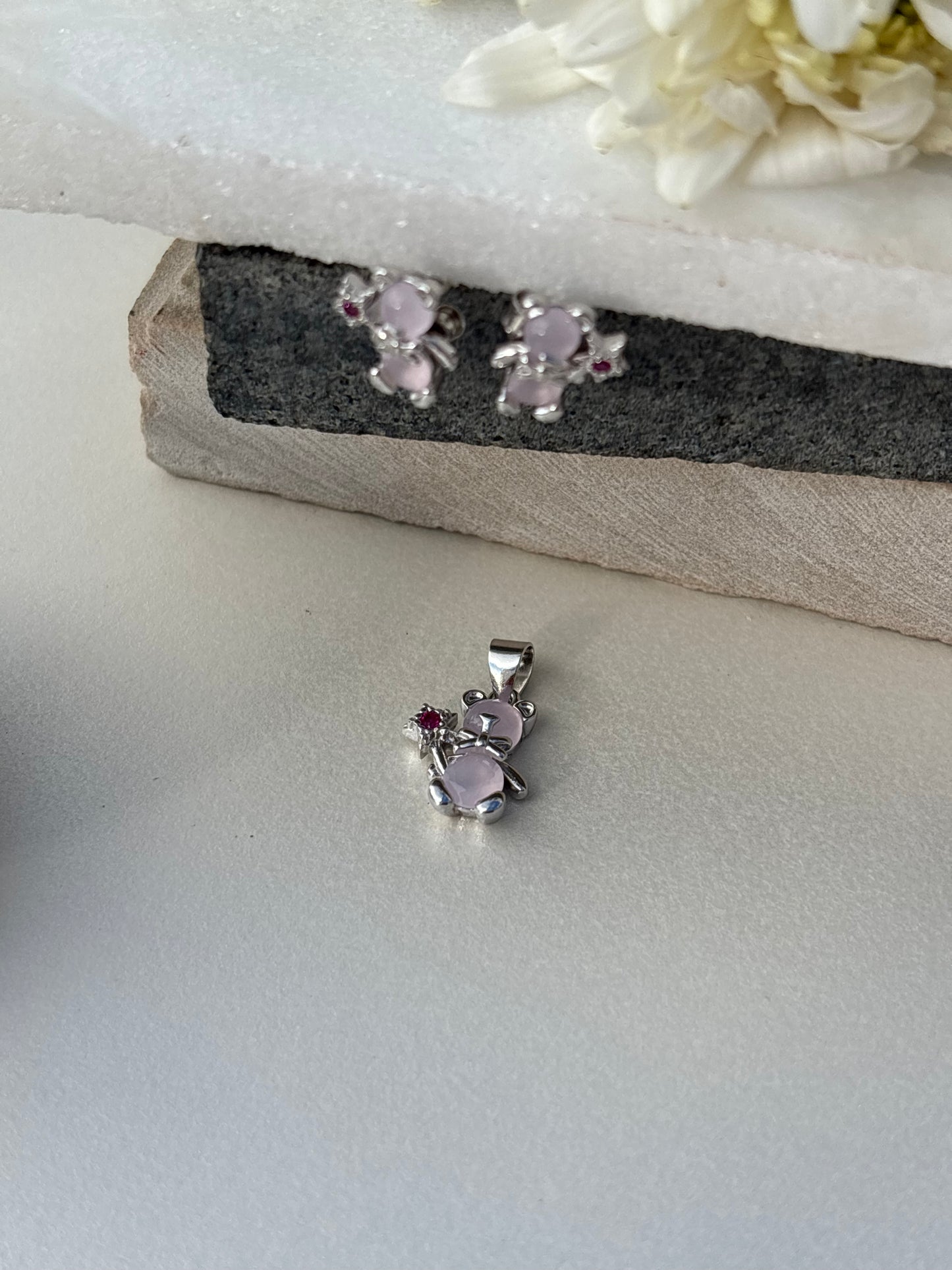 Teddy Bear Pendant Set