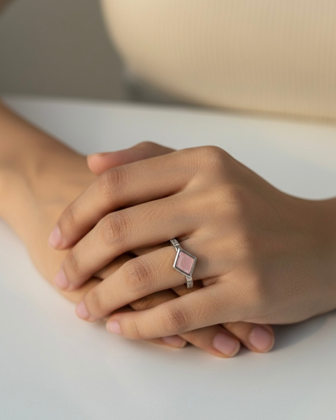 Blush Frame Ring