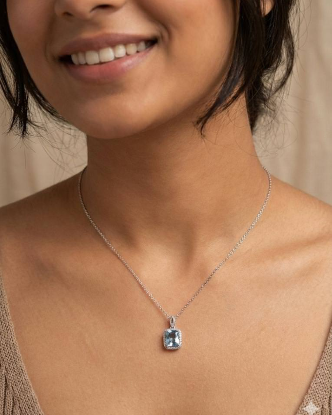 Mini Blue Stone Pendant