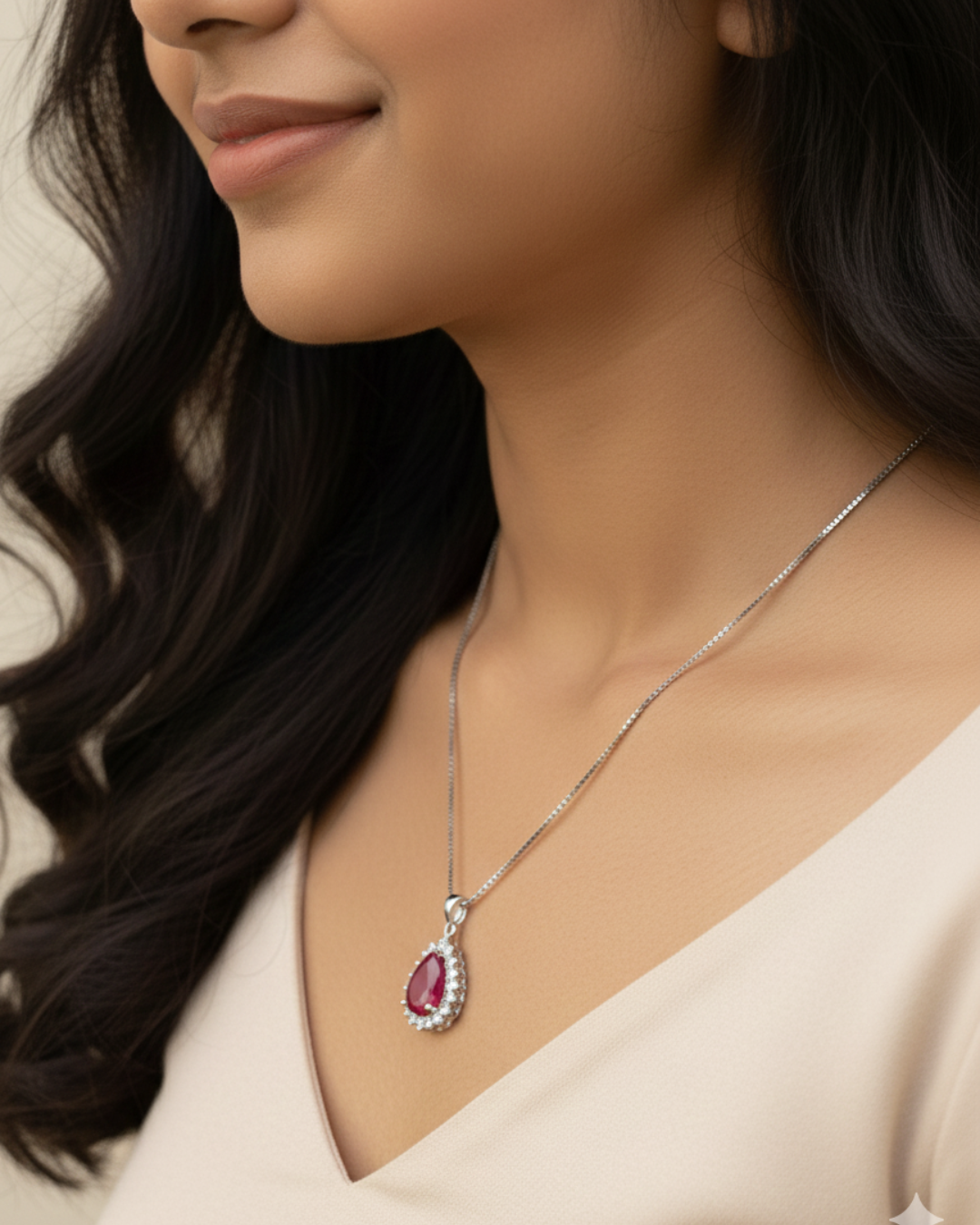 Mini Red Stone Pendant
