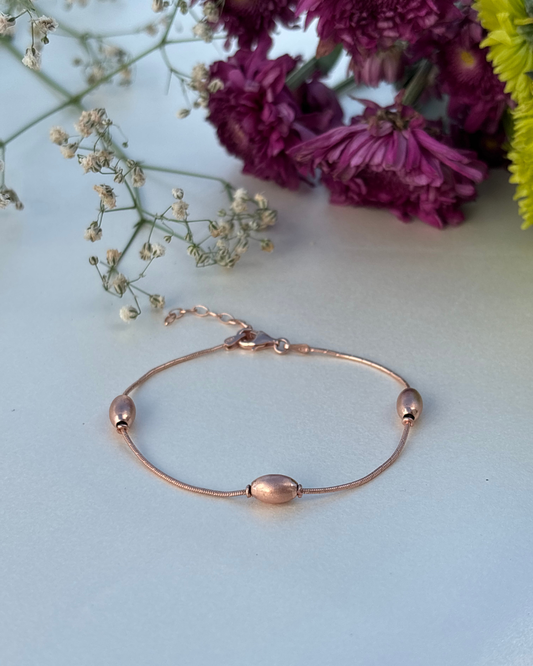 Rose Gold Bead Bracelet