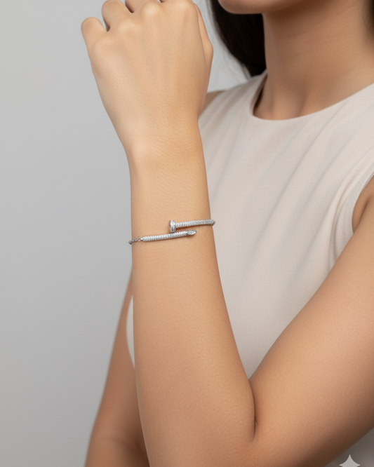 Silver Harmony Bar Bracelet