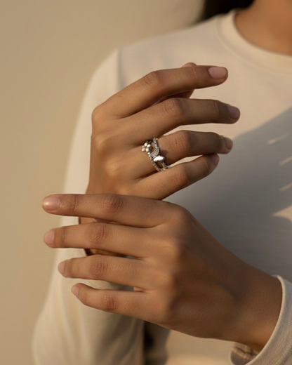 Butterfly Bloom Stack Ring