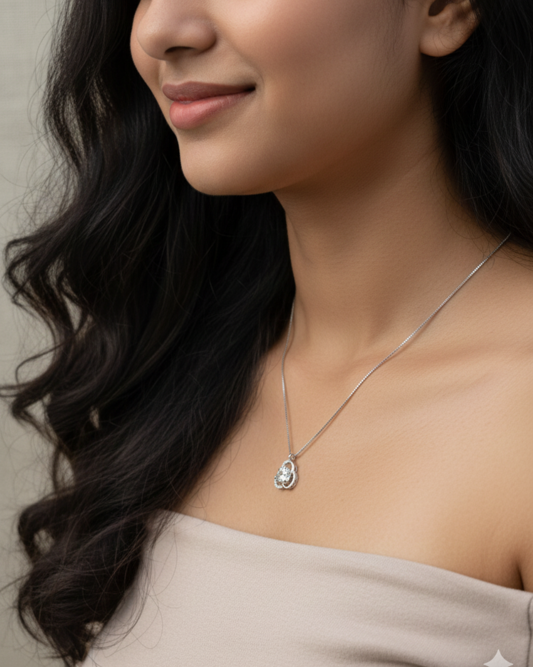 Floral Embrace Pendant Necklace