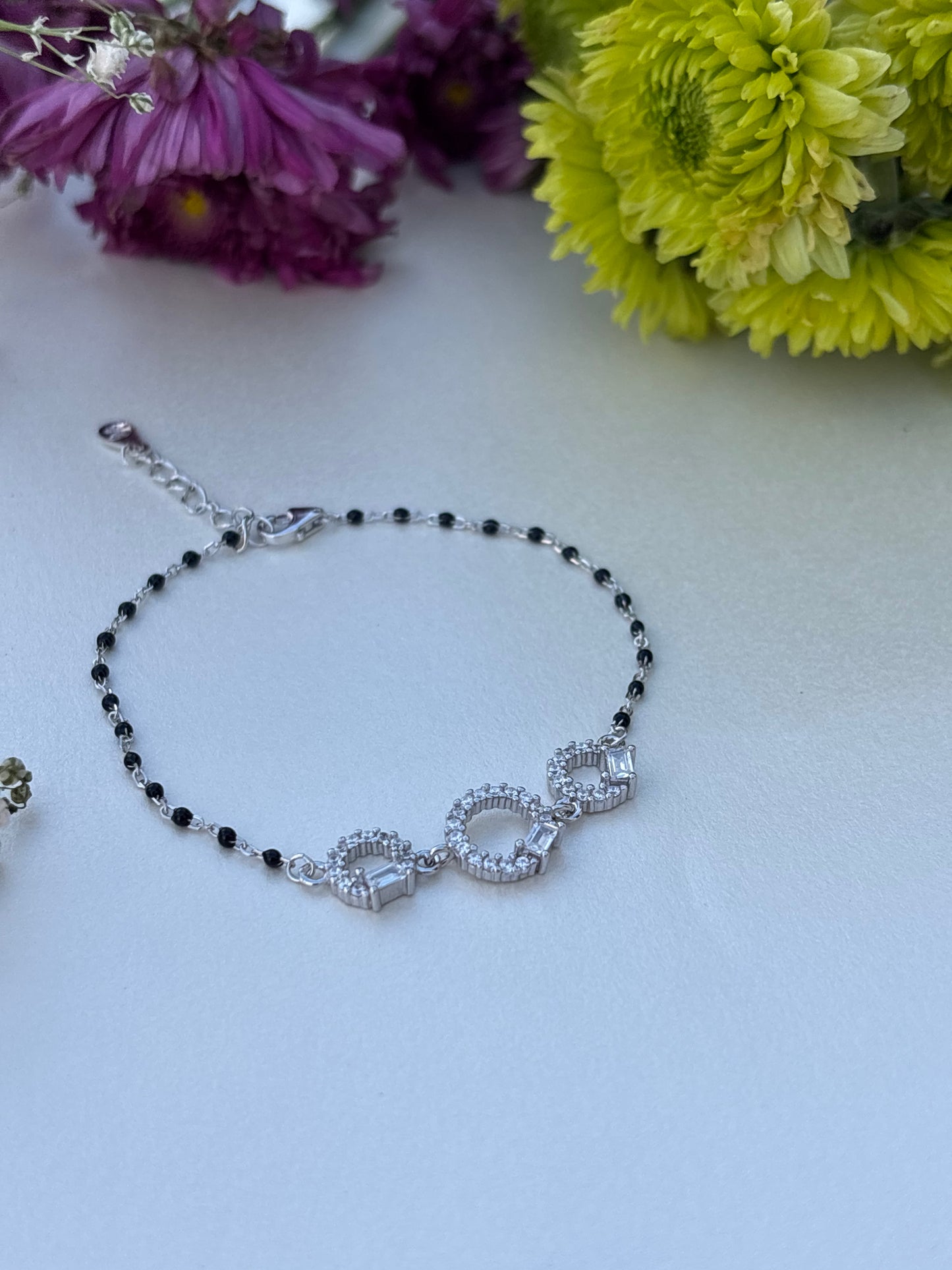 Silver Three-Circle Bracelet