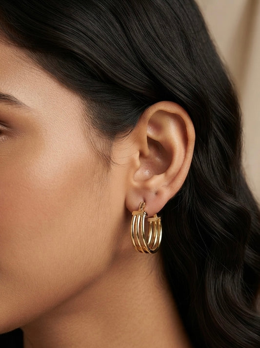 Sculpted Spiral Earrings