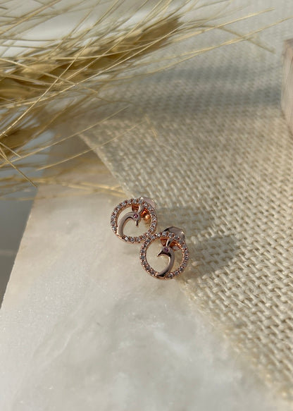 Celeste Spiral Stud Earrings