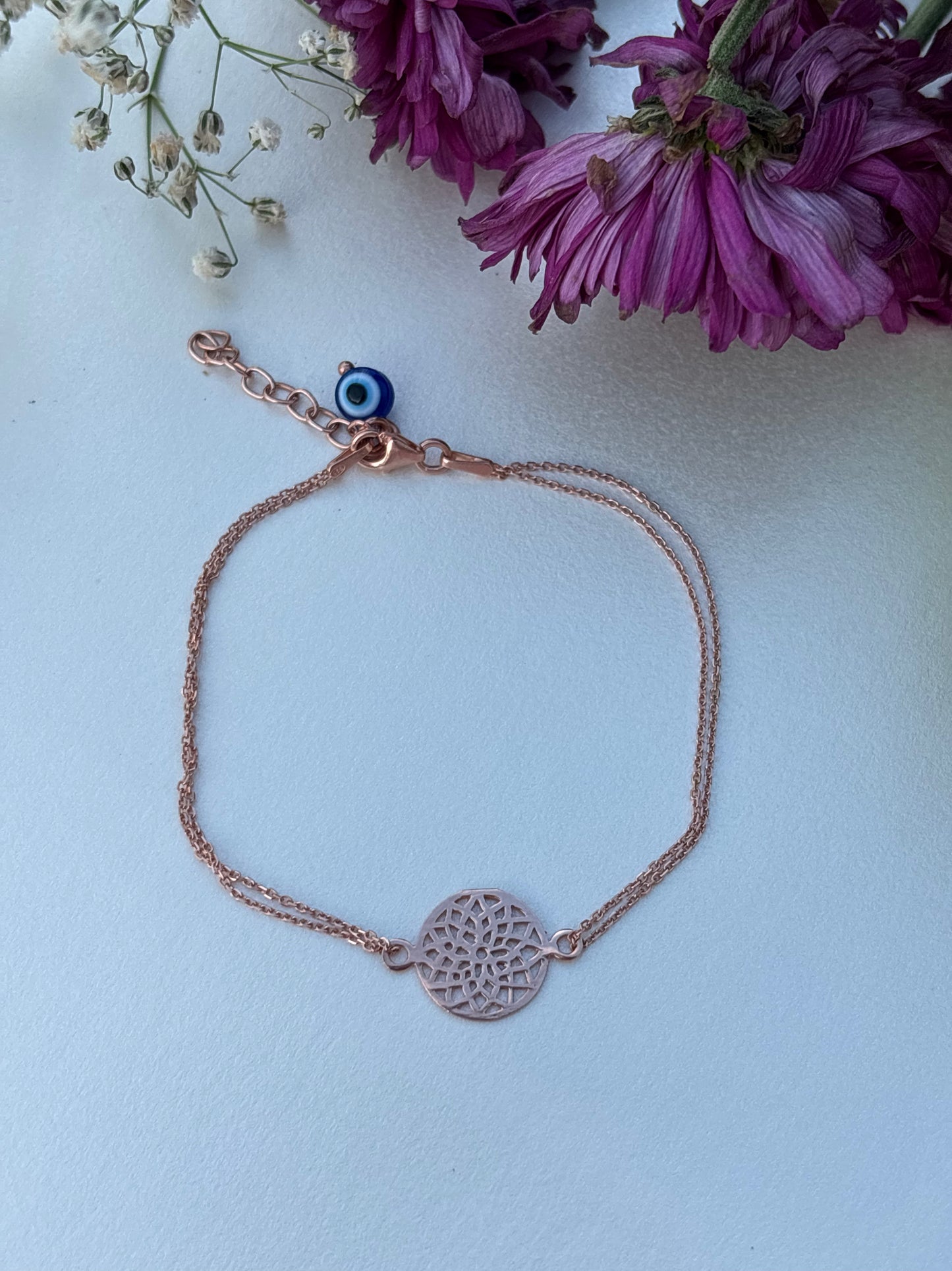 Rose Gold Mandala Bracelet