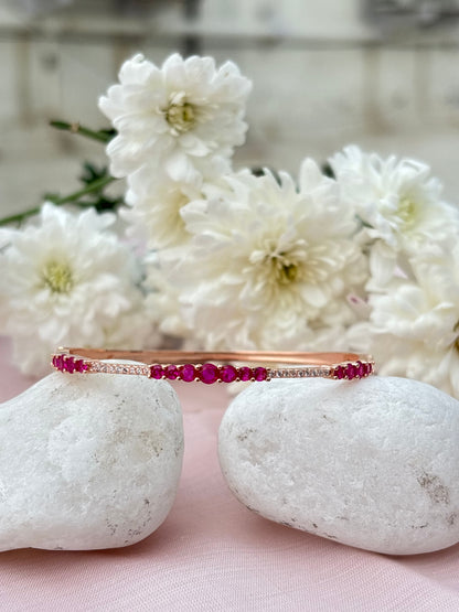 Ruby Grace Silver Bracelet