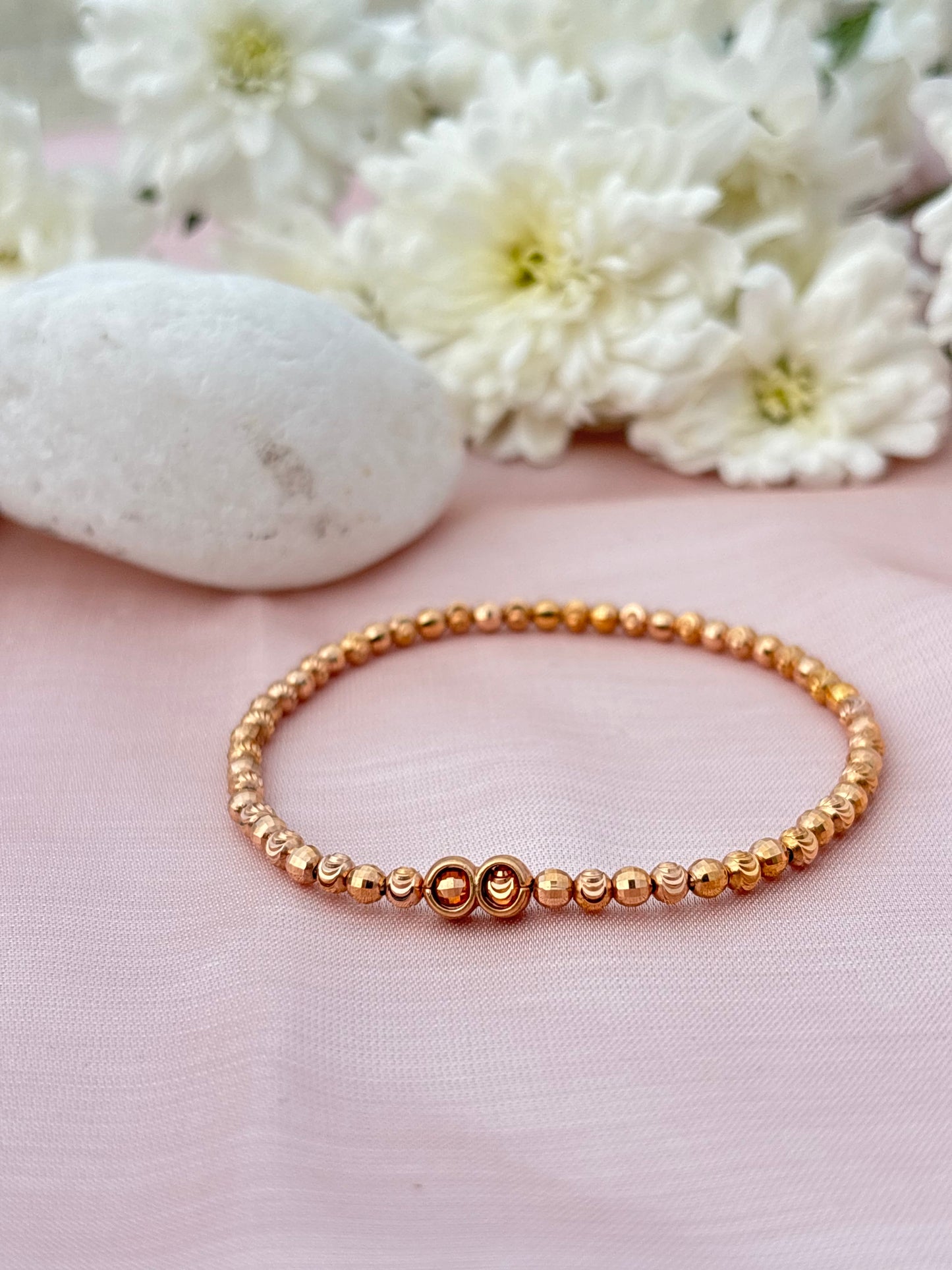 Golden Aura Bead Bracelet