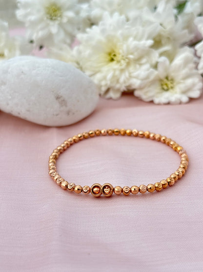 Golden Aura Bead Bracelet