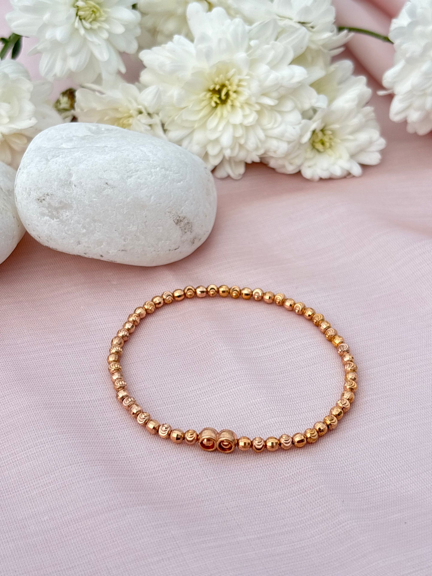 Golden Aura Bead Bracelet