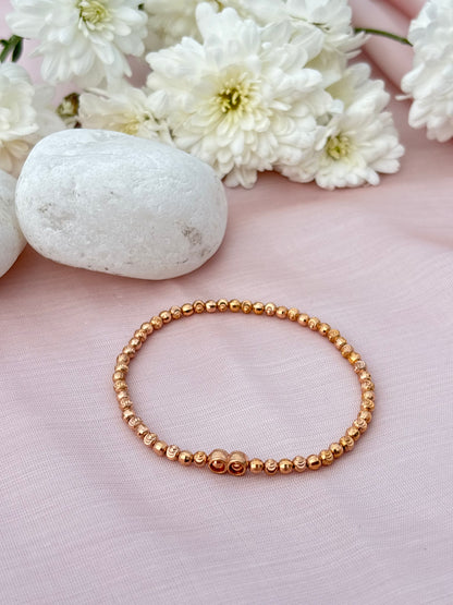 Golden Aura Bead Bracelet