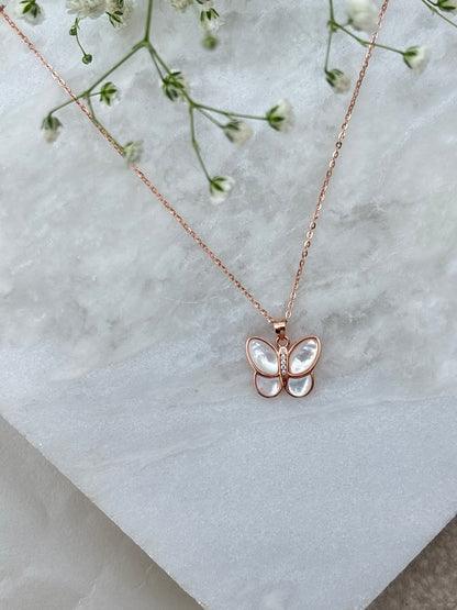 Mother-of-Pearl Butterfly Pendant