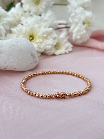 Golden Aura Bead Bracelet
