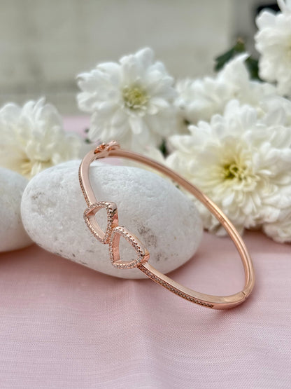 Rose Gold Crystal Bangle