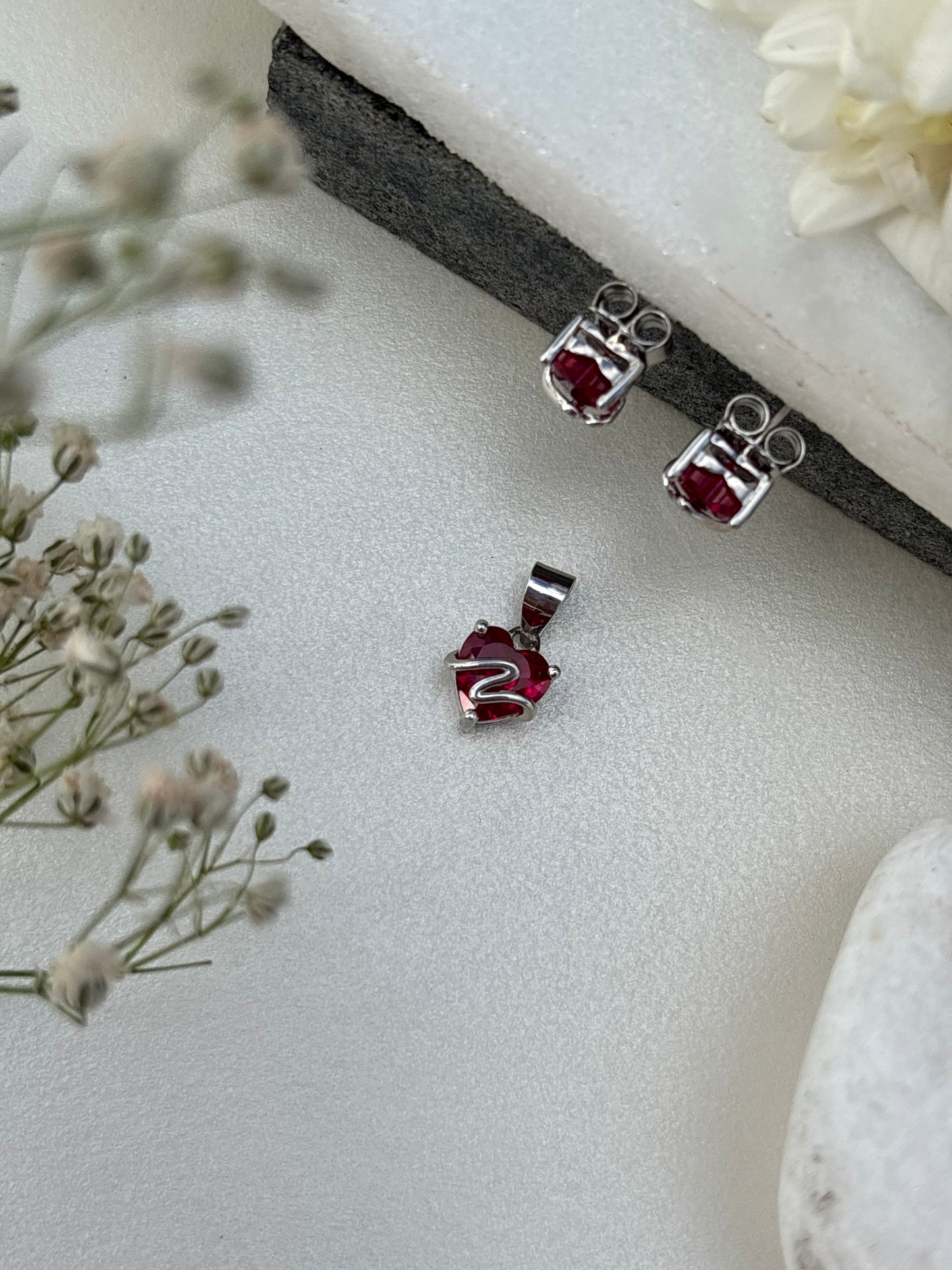 Silver Geometric Studs