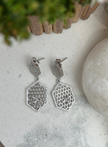 Hexagon Earrings