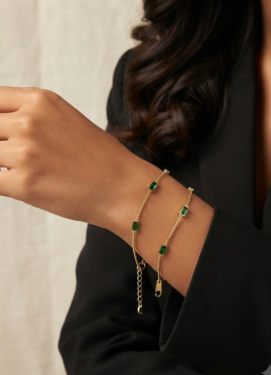 Emerald Line Bracelet