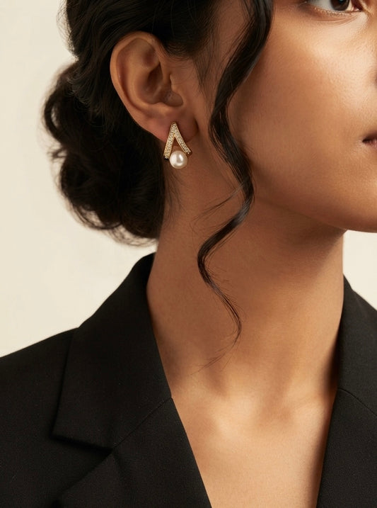 Pearl Grace Drop Earrings