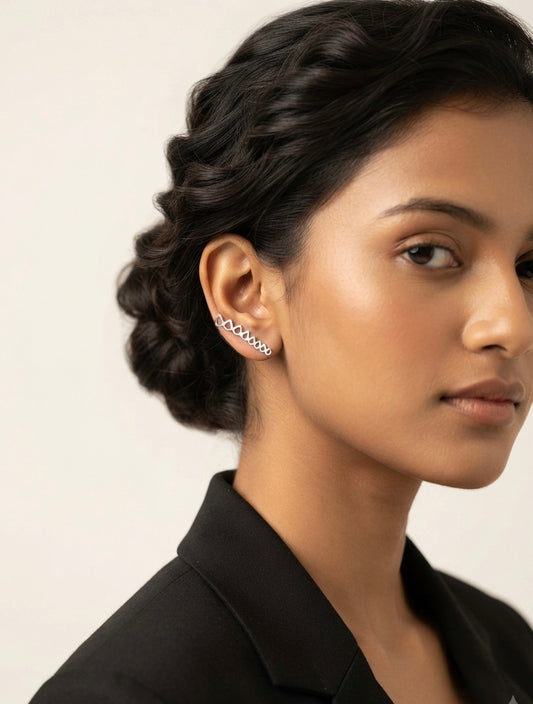 Infinity Wave Ear Cuffs