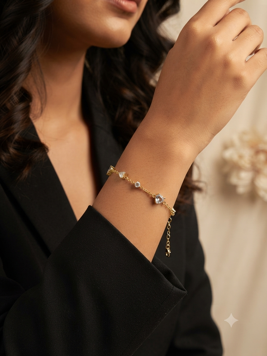 Celeste Heartstone Bracelet