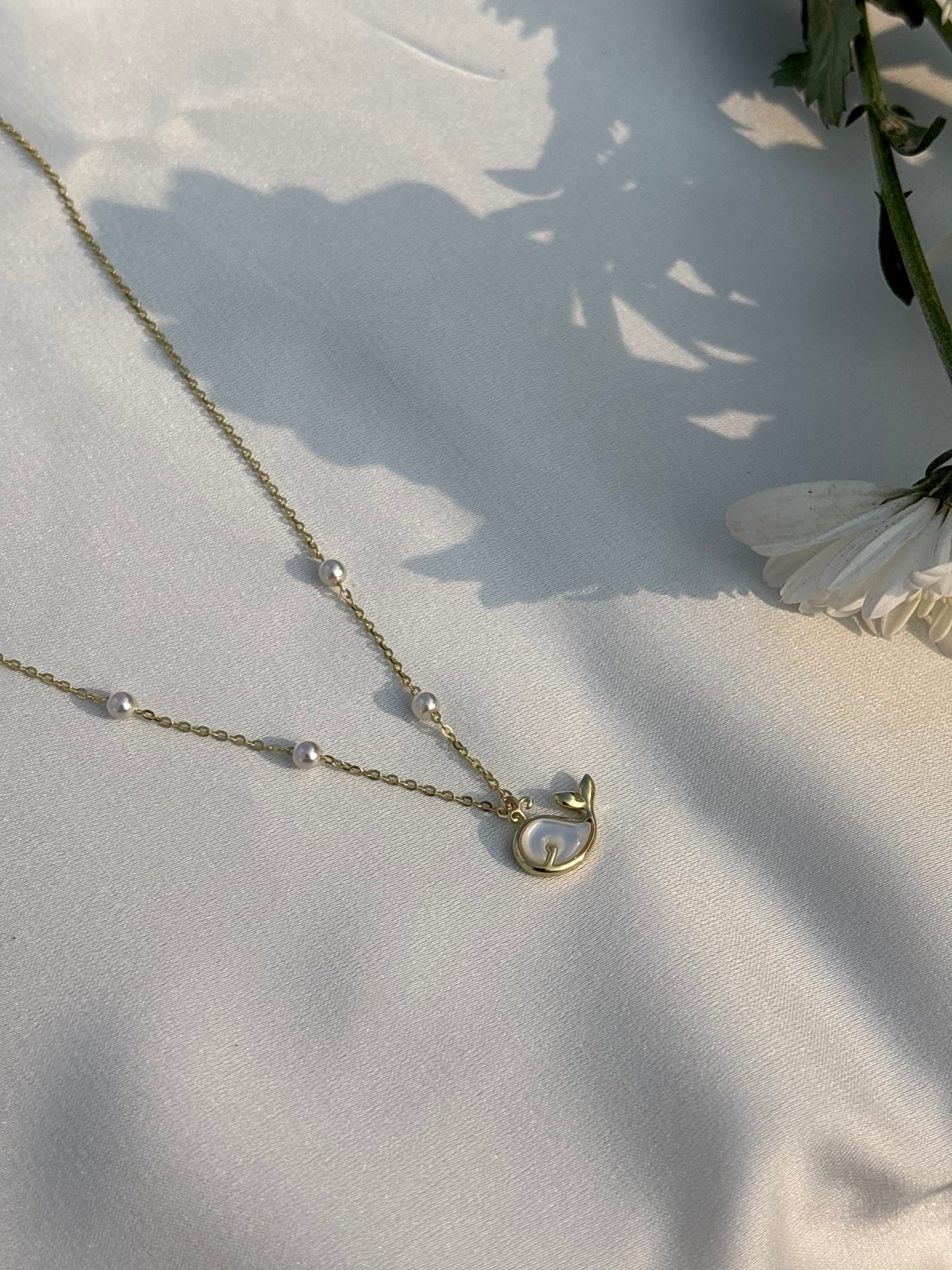 Dolphin Pearl Necklace