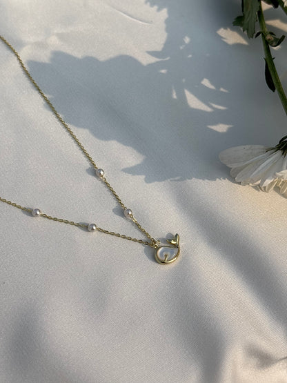 Dolphin Pearl Necklace