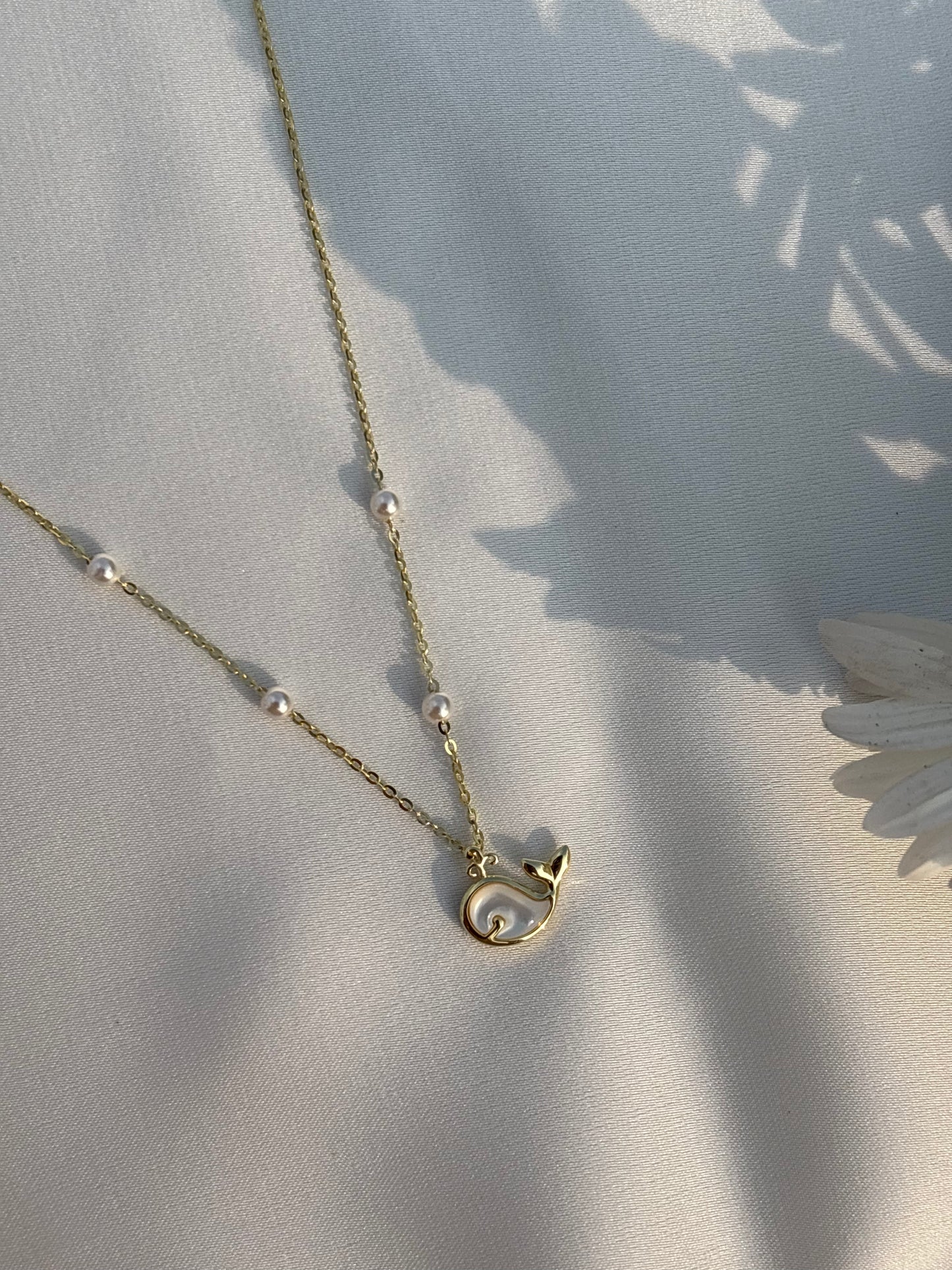 Dolphin Pearl Necklace