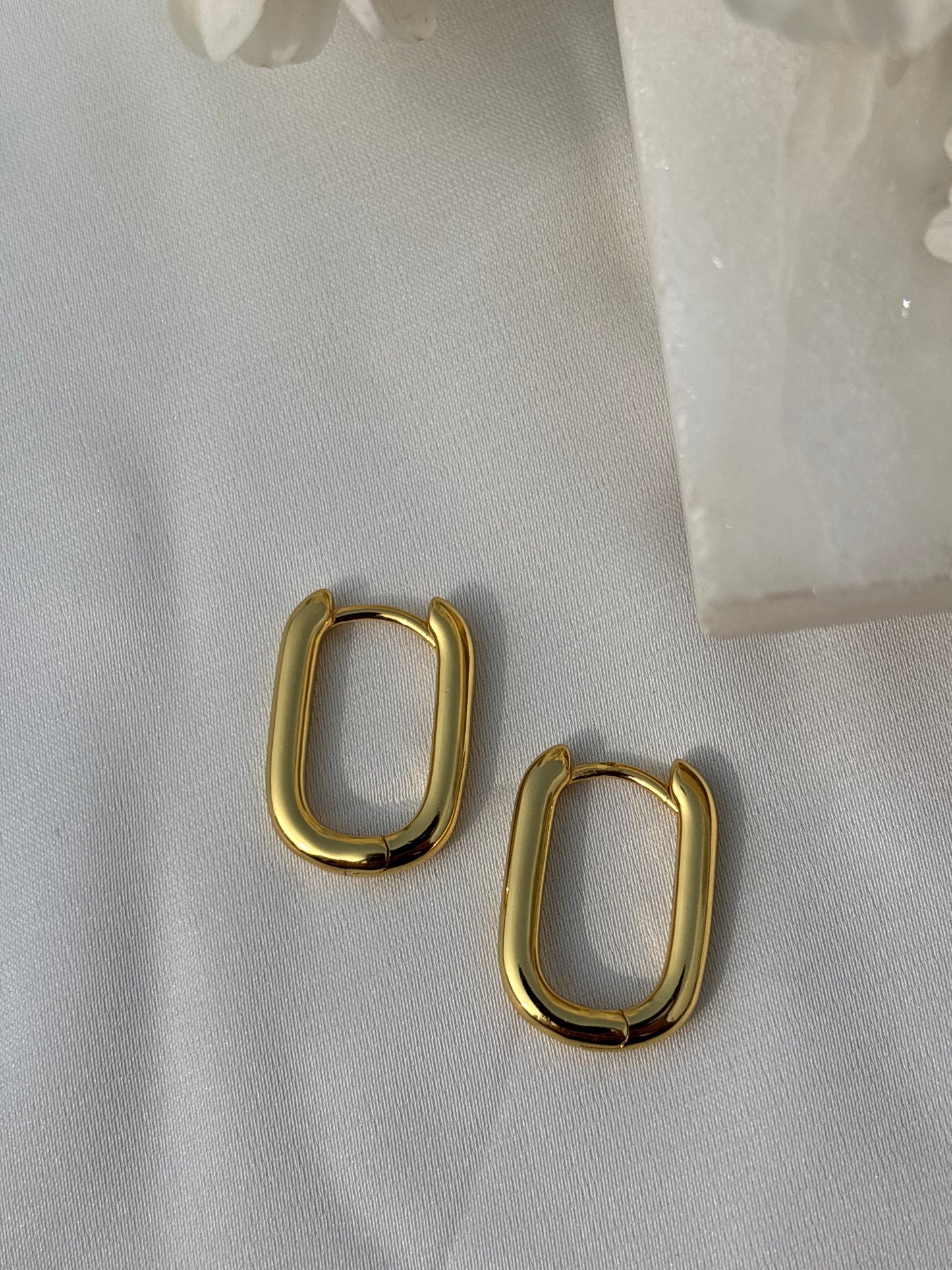 Gold Link Hoops