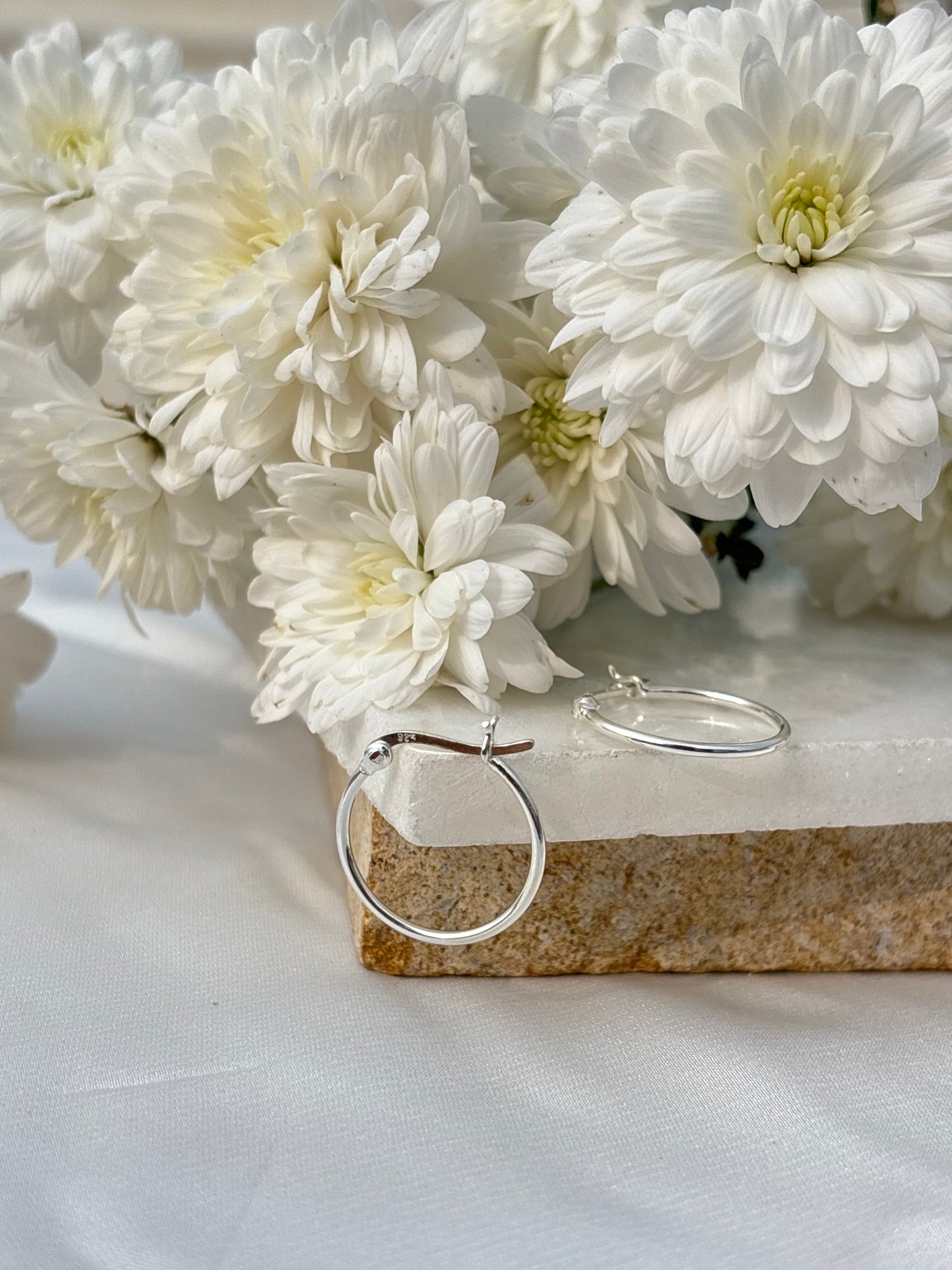 Small Classic Silver Hoops