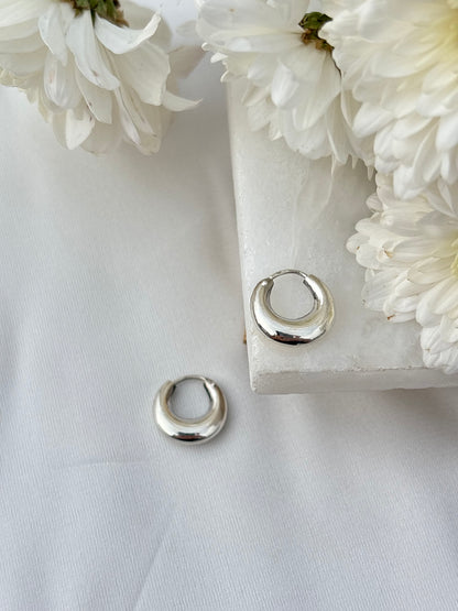 Mini Silver Hoops