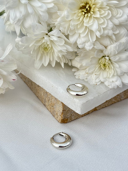 Mini Silver Hoops