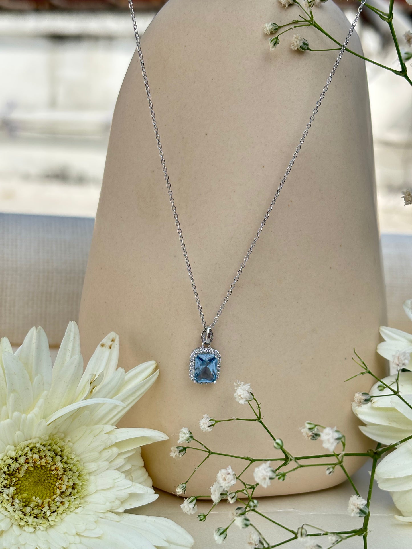 Mini Blue Stone Pendant