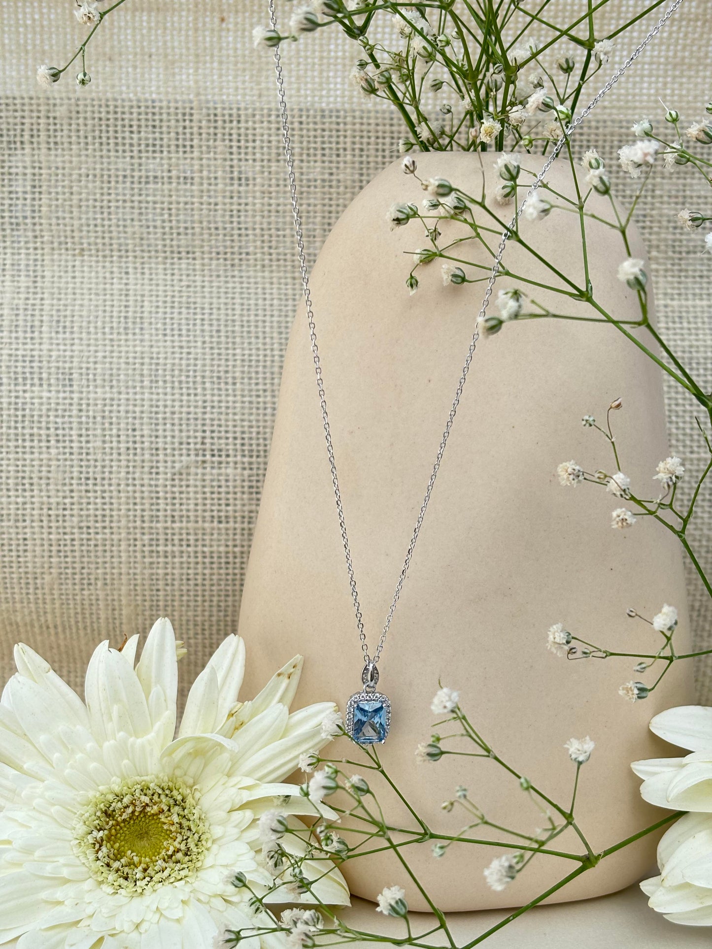 Mini Blue Stone Pendant