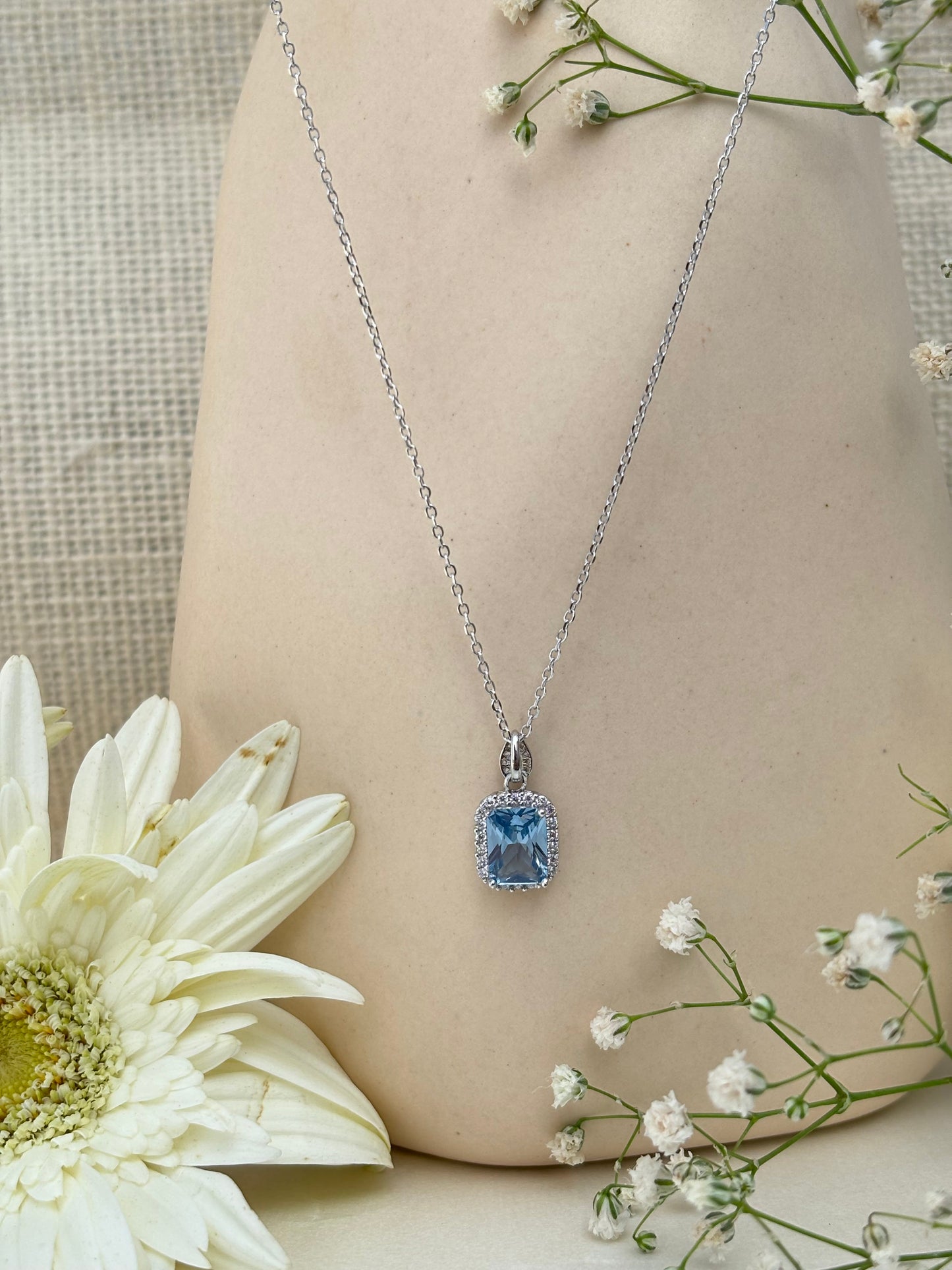 Mini Blue Stone Pendant