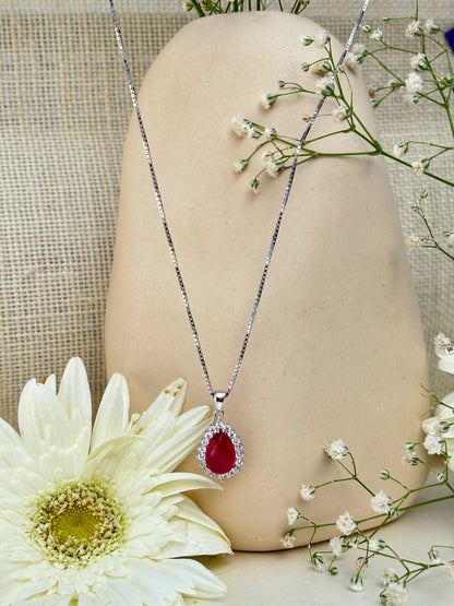 Mini Red Stone Pendant