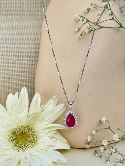Mini Red Stone Pendant