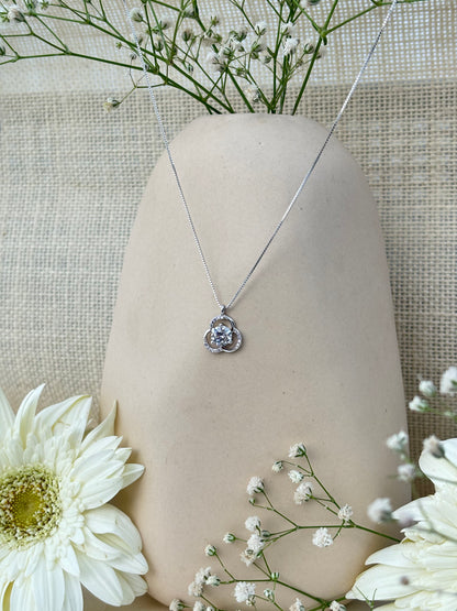 Floral Embrace Pendant Necklace