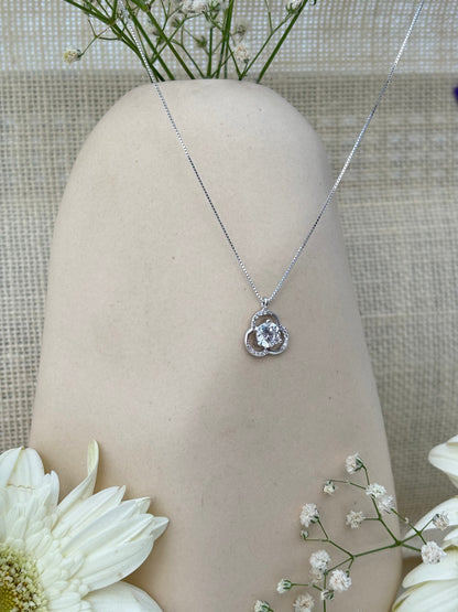 Floral Embrace Pendant Necklace