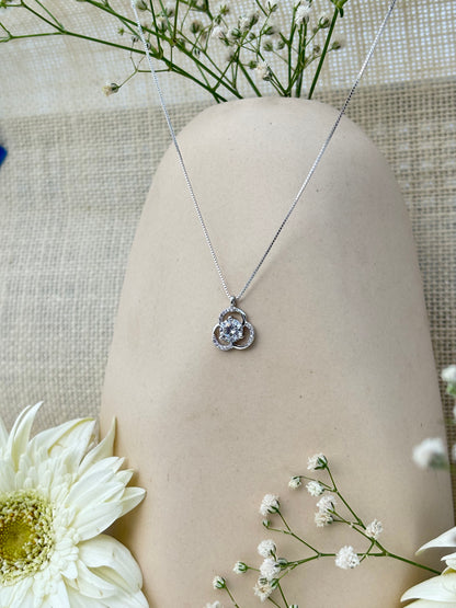 Floral Embrace Pendant Necklace