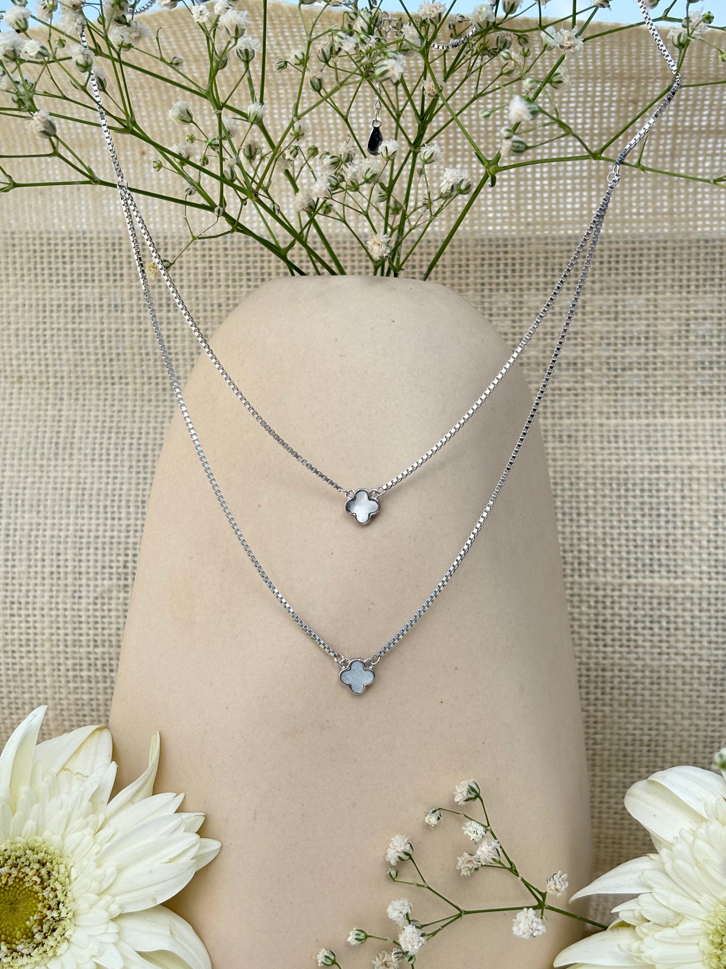 Twin Clover Grace Necklace