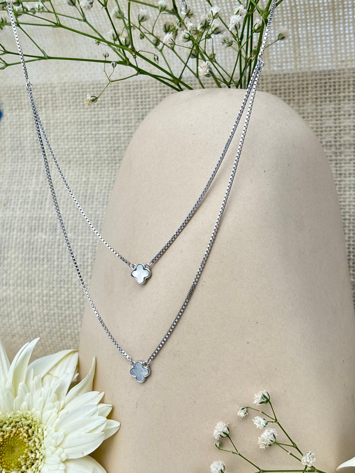 Twin Clover Grace Necklace