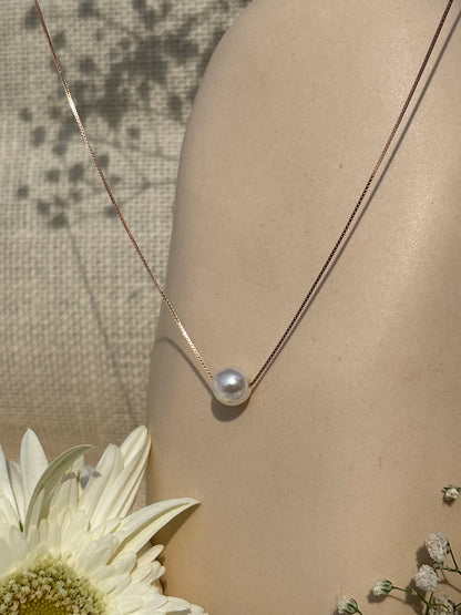 Rose gold Pearl Whisper Necklace